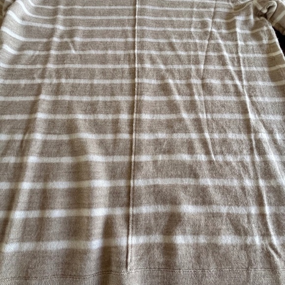 Club Monaco NWT MacKenzie striped sweater 100% wool colour Oatmeal size S - Picture 5 of 16